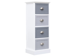 Side Cabinet, Side Cabinets Vidaxl Branco Madeira (35 X 30 X 90 Cm)