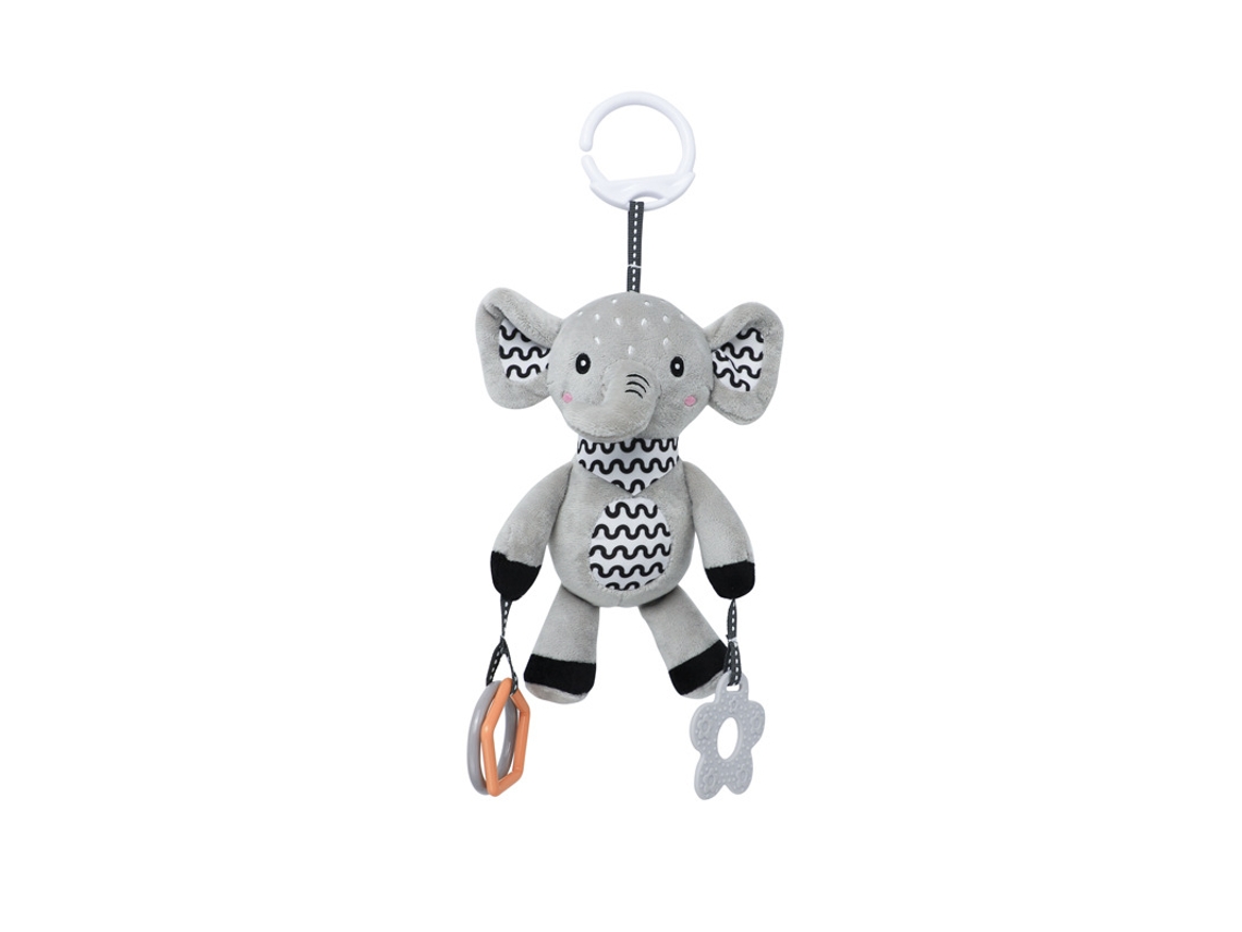 Móbile Para Berço Chocalho De Elefante Com Papel Crepitante E Dentes Spqment