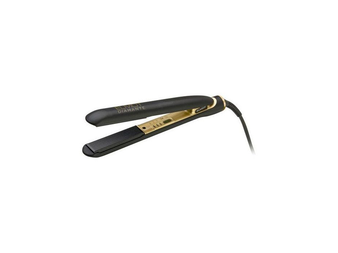 Piastra Para Cabelos Luxury Hairline Preto E Ouro Ferramenta De Estilização Profissional Elmot