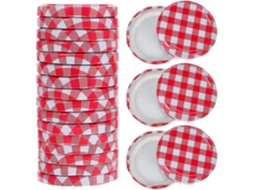 Conjunto De 40 Tampas De Vidro Para Potes De Conserva, Tampas Metálicas Com Vedação Hermética, Acessórios Para Potes De Geleia E Molho Gokoco