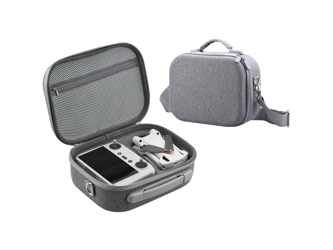 Estojo de transporte compacto e resistente WalshLXQ, compatível com drones Mavic Mini 3 Pro e Smart Controller.