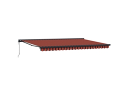 Toldo Retrátil Laranja e Marrom 500 X 300 X 165 Cm MAISON EXCLUSIVE