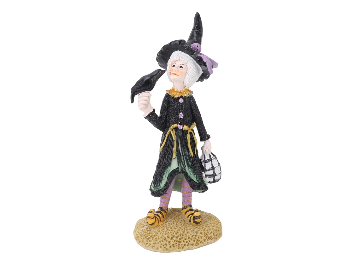 Boneco de Bruxa Resina Decoração de Mesa S/MARCA