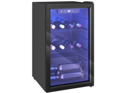 Adega de 24 garrafas AQUAFORGE, 68L, porta reversível, preta