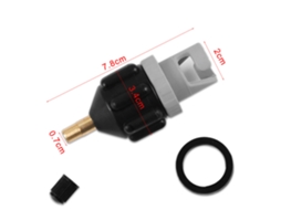 Mali adaptador de Válvula para Bomba de Ar Schrader com 4 Adaptadores para Kayak Bote Inflável Sup Acessórios