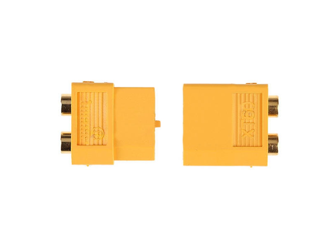 1 Par de Conectores Amass Xt60+ com Revestimento, Macho e Fêmea, para Baterias de Drones e Aviões Rc. MDUG
