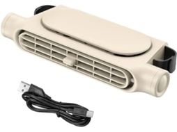 Ventilador De 3 Velocidades Para Encosto Cabeça – Refrigerador Interno Bege
