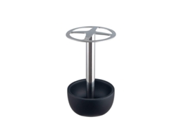 Porta Resina de Acero Inoxidable, Organizador de Baño, para Cepillos de Dientes, Diseño Fashional, Multifuncional, Negro
