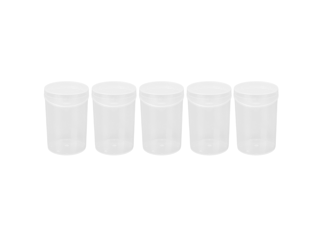 5pcs Caixa De Armazenamento De Esponja De Maquiagem Plástica Multipropósito