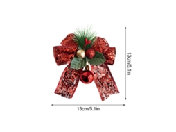Laxiscreed Decorações Natalinas Para Paredes, Portas E Teto Com Pinhas Vermelhas E Laços Festivos