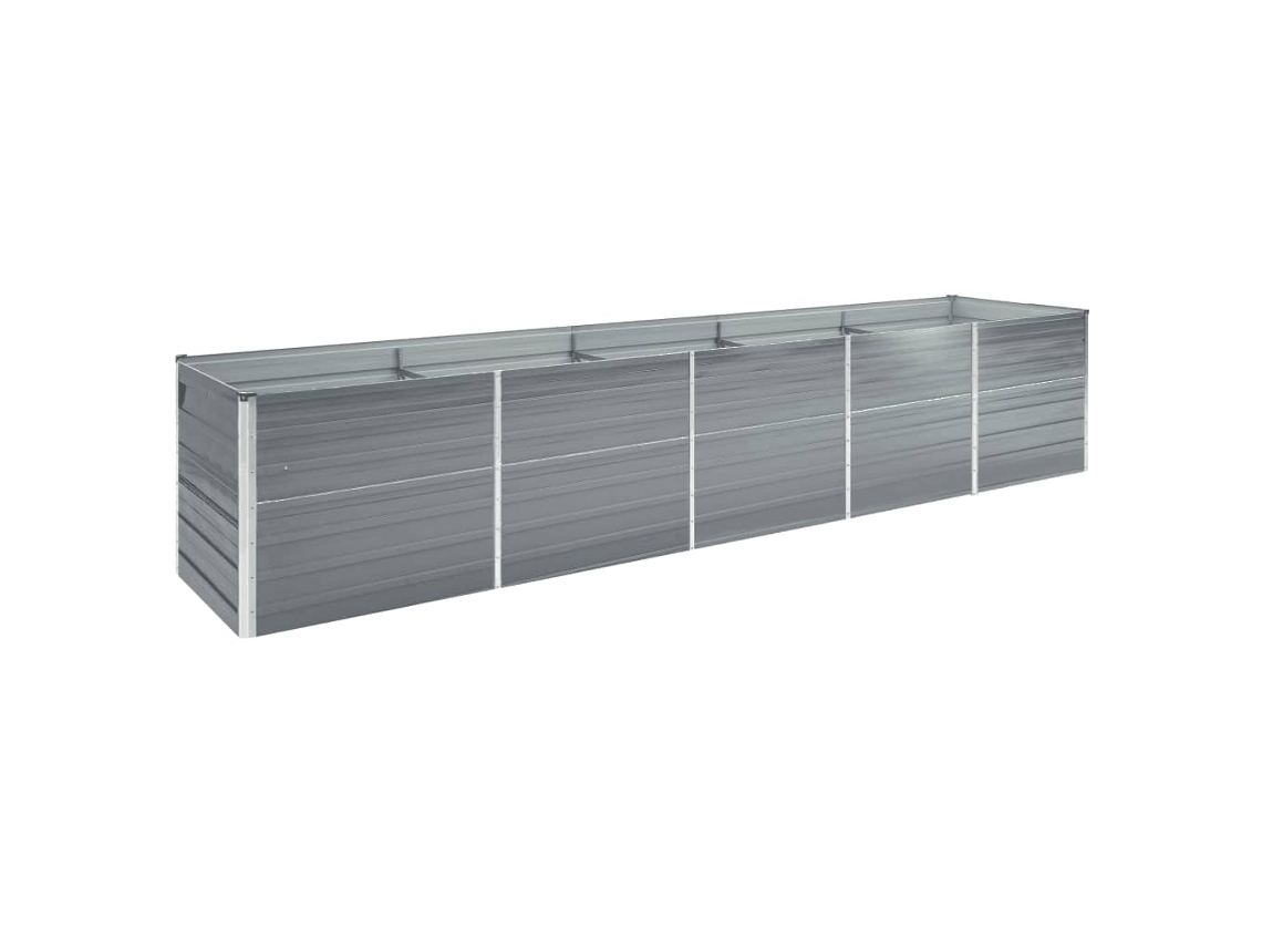 Raised Bed, Raised Beds Vidaxl Cinzeto Aço (400 X 80 X 45 Cm)