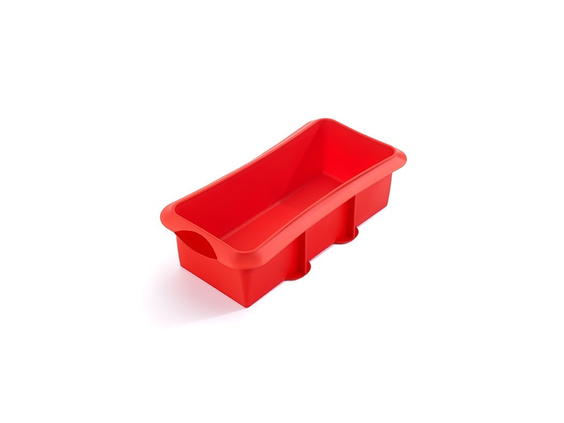 Molde de Pão Retangular 28Cm Rojo LEKUE