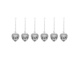 6pcs Coador De Chá De Metal
