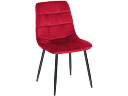Cadeira De Jantar Tilde Vermelho/veludo Clp