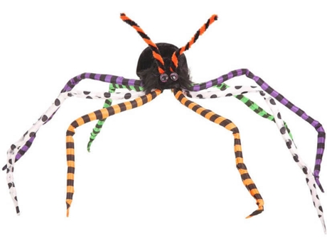 Decorações de Halloween  Aranha Pernas Coloridas (80 cm)