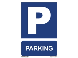 Sinal Uso Obrigatório NORMALUZ "Estacionamento" (Pvc 0.7Mm) 30X40Cm