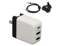 Dock Charger Adapter Pd 36w Usb C 3 em 1, para Switch Oled, Plugue Uk