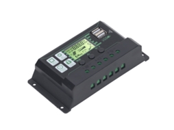 Laxiscreed Controlador De Carga Solar Pwm 12v/24v Com Usb E Display Lcd Para Painéis Solares