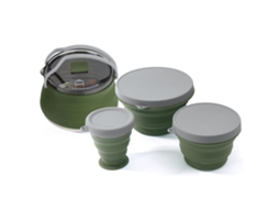 Conjunto de Panelas Plegáveis para Camping Outdoor