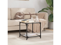 Vidaxl Mesa De Centro C/ Topo Em Vidro Transparente 40x40x40 Cm Aço