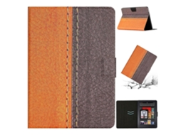 Capa De Couro Sintético Para Tablet Amazon Kindle Paperwhite 4 / 3 / 2 / 1, Com Costura Em Cor Sólida.