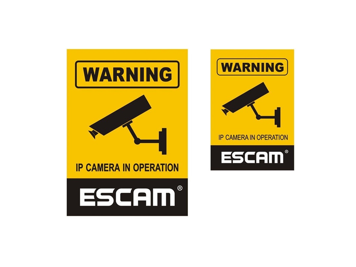 Autocolante Warning ESCAM