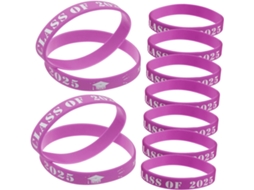 Conjunto de 20 pulseiras Formatura para Turmas, acessórios para festas de professores, pulseiras comemorativas.