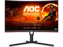 Monitor Gaming Curvo AOC CQ32G3SU (31.5'' - 165 Hz - 1 ms - FreeSync Premium)