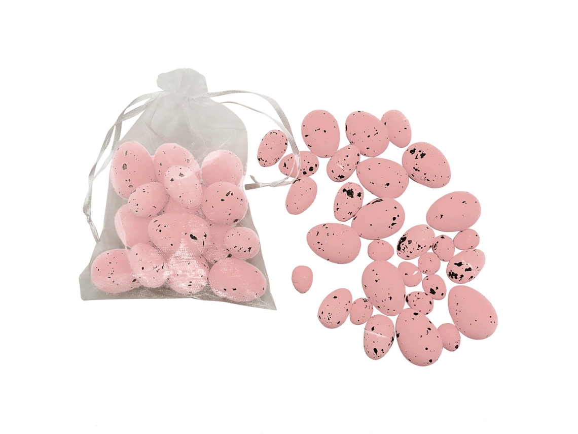 Ovo de Páscoa cor de rosa com espuma pintada para decoração e brincadeiras LAXISCREED