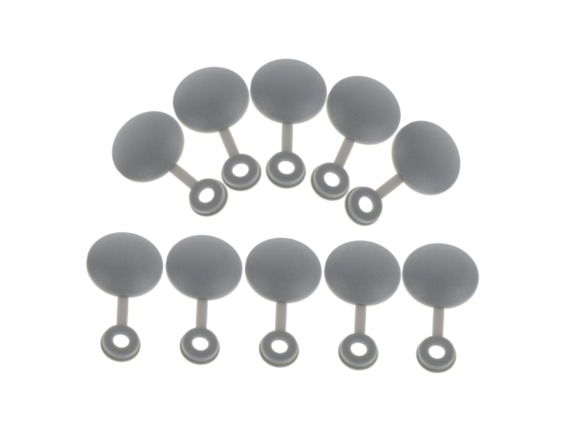Conjunto de 10 Tampas de Parafuso de Plástico, Ideal para Decoração do Interior de Carros.