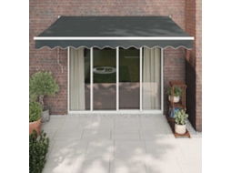 Vidaxl Toldo Retrátil Automático 3x2,5 M Antracite