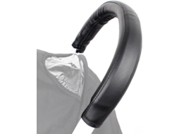 Capa de Alça para Carrinho de Bebê, 2 Peças, Couro Sintético, Preto AQUAFORGE