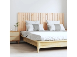 Cabecero de pared de madera maciza de pino de 166 x 3 x 60 cm