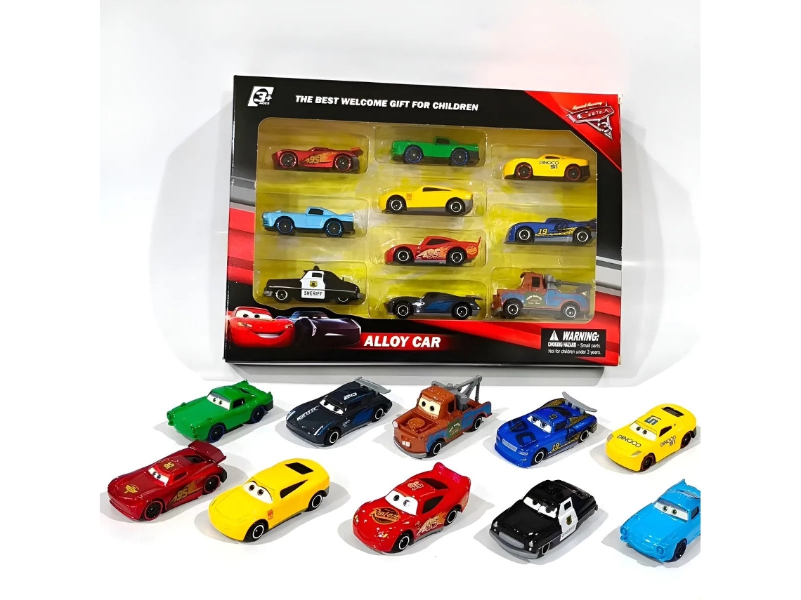 Coches De Juguete, Regalo Infantil, Cars3 Modelo Alloy-10 Nuevo (10 Uds)
