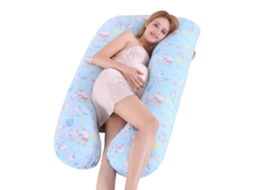 Almofada para Grávidas, Travesseiro de Dormir para Gestantes, Alívio Dor no Corpo Durante a Gravidez SPQMENT (140x80cm urso)