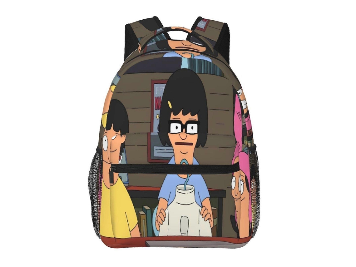Mochila Bob's Burgers I66 Para Escola E Trabalho, Leve E Impermeável, Mochila Estilosa Para Estudantes E Adultos.