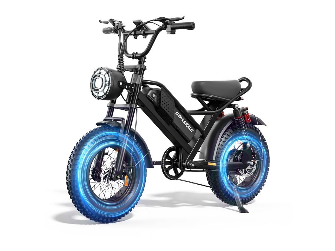 Bicicletas Elétricas Ffyd M6 750w 30 Km/h Autonomia de 70 Milhas, Três Modos, Suspensão Dupla ROLIPO