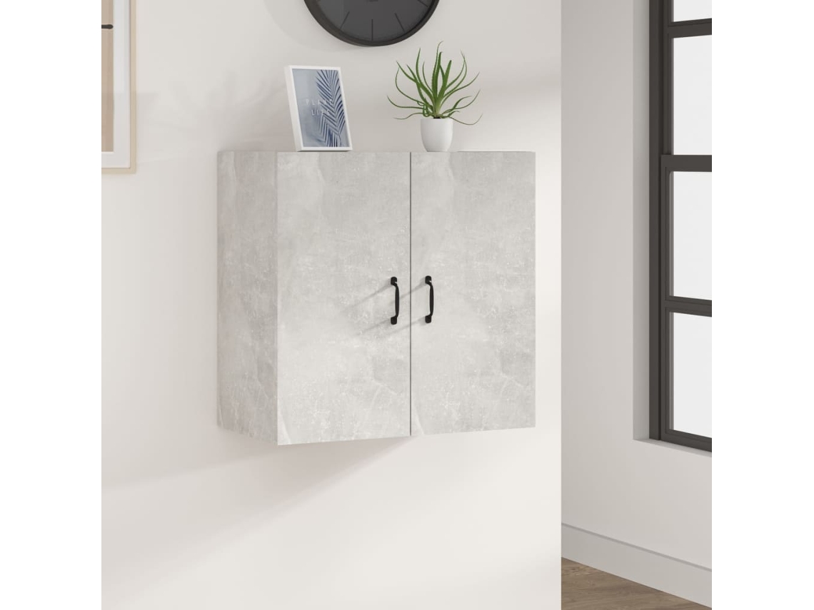 Vidaxl Armário Parede 60x31x60cm Derivados De Madeira Cinzento Cimento