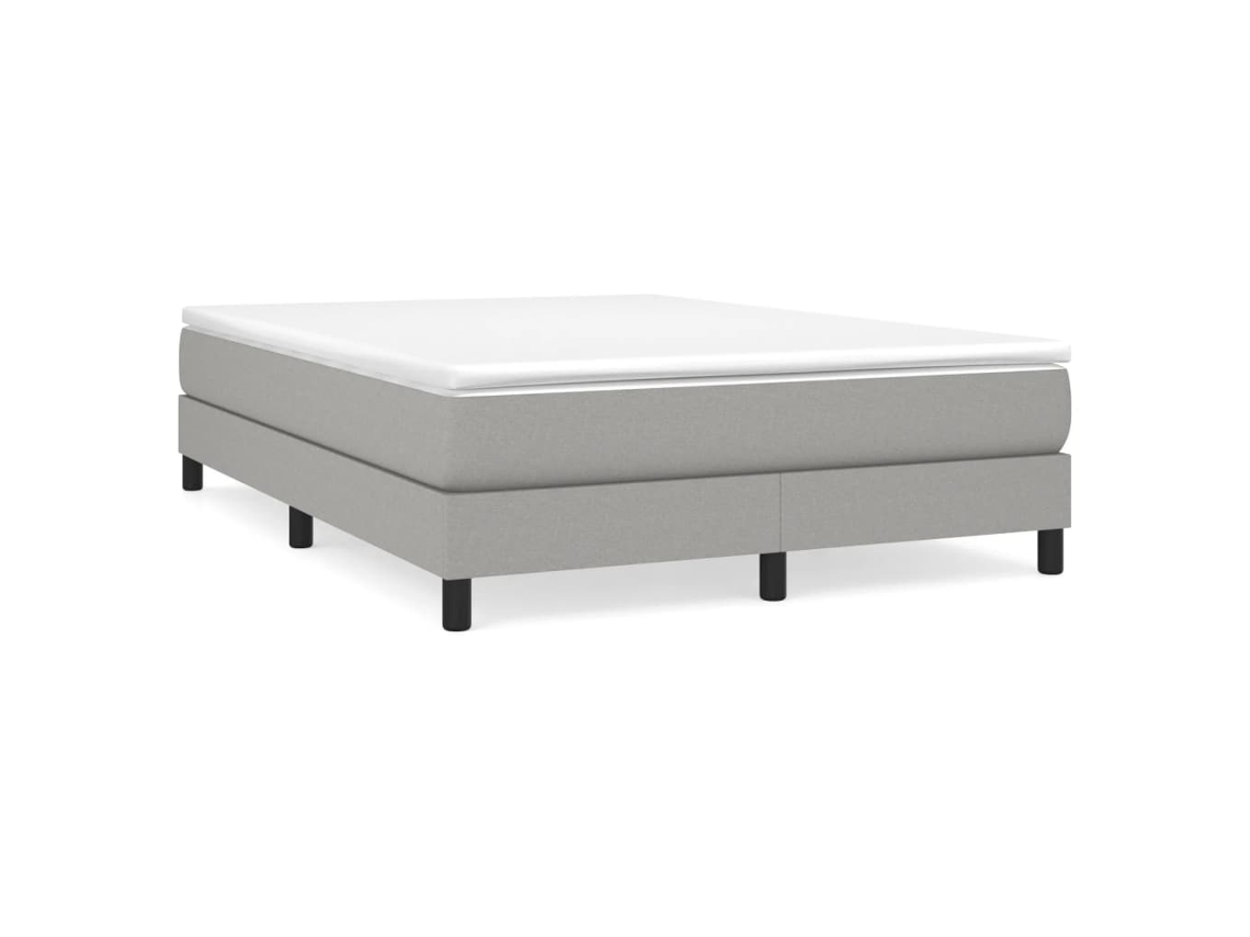 Box Spring Bed, Box Spring Beds Vidaxl Cinzeto Tecido (140 X 190 Cm)