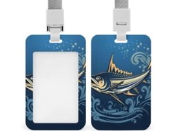 Porta Crachá com Símbolo do Marlin, À Prova D Água, Protetor de Crachá, Escriturários, Médicos e