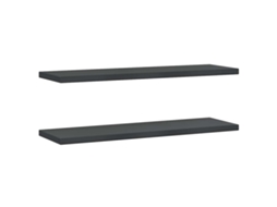 Wall Shelf, Wall Shelves Vidaxl Preto Aço Inoxidável (100 X 30 Cm)