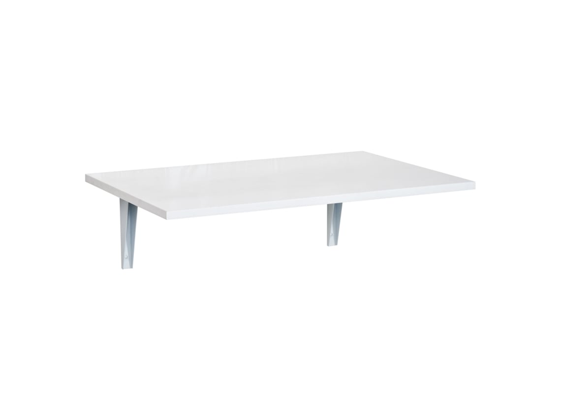 Mesa Auxiliar Mdf, Metal Cor Branco 60x40x20cm Homcom