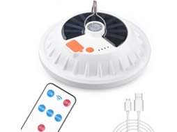 Luz Solar De Acampamento Com 120 Leds E Controle Remoto, Recarregável Por Usb, 5 Modos, À Prova Dágua Ipx7, Para Ambientes Externos. Olysi Shop