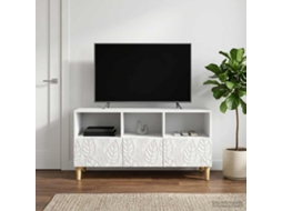 Vidaxl Gabinete para Tv 102 X 34,5 X 50 Cm Branco Derivados de Madeira