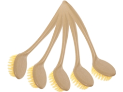 Conjunto De 5 Escovas De Cozinha Multifuncionais Com Cabos Longos, Para Uma Limpeza Prática.