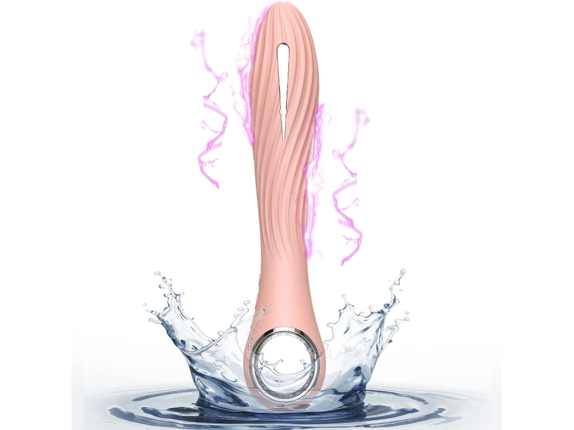 Vibrador Feminino Ponto G da Brinquedo Sexual com 12 Vibrações Potentes e 7 Modos de Pulso de Choque Forte, Rosa Cuich