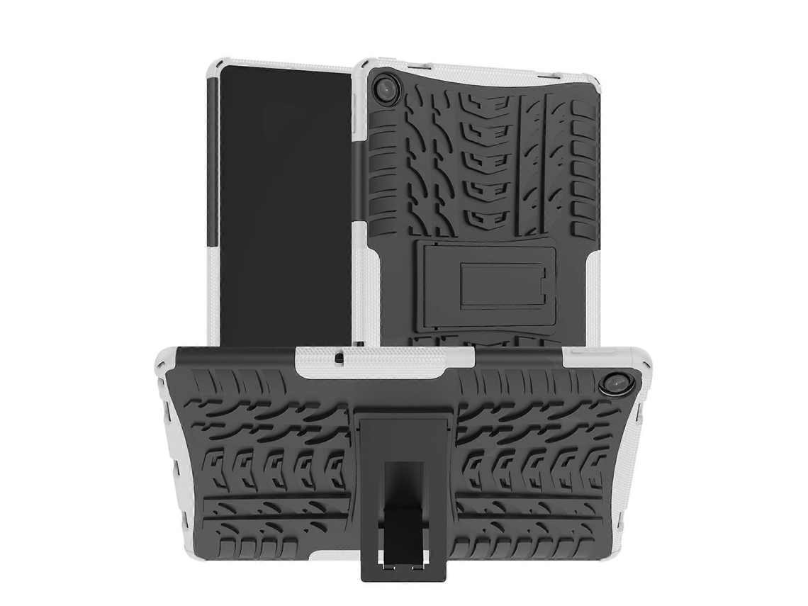 Capa À Prova De Choque Em Tpu+pc Com Textura De Pneu Para Lenovo Tab M10 Plus 10.6 3ª Geração (2022) Com Suporte.