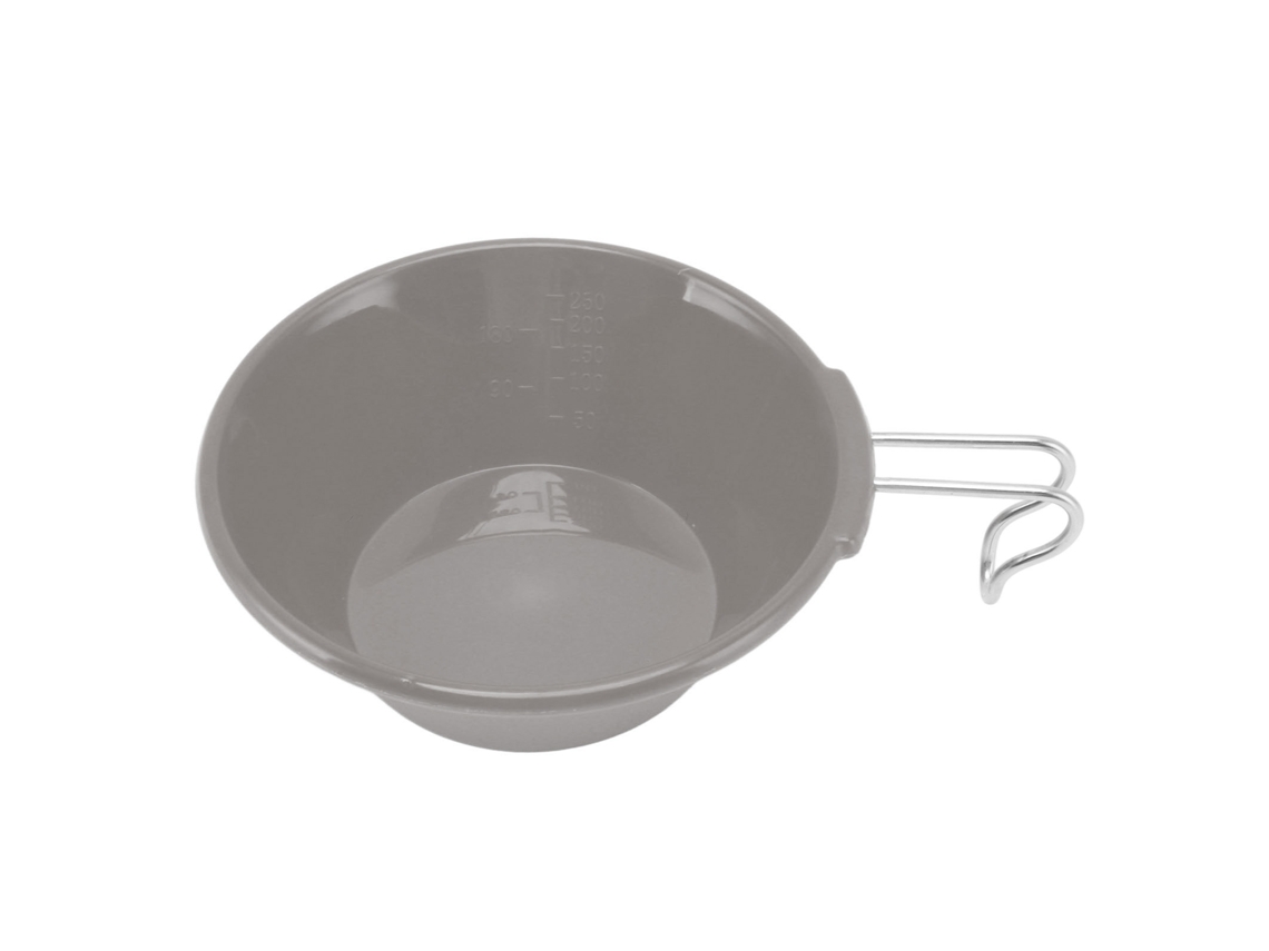 Tigela copo portátil de 250ml em PBT para camping