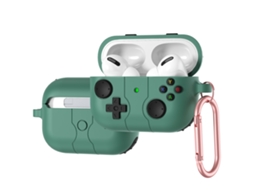 Capa Zruxe Para Airpods Pro 1/2 Silicone Anti-riscos Verde (acesso À Porta Lightning)