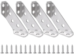 Conector De Canto Para Prateleira Móveis Em Aço Inoxidável, Suporte De Fixação Para Armário, Suporte De Canto Com
